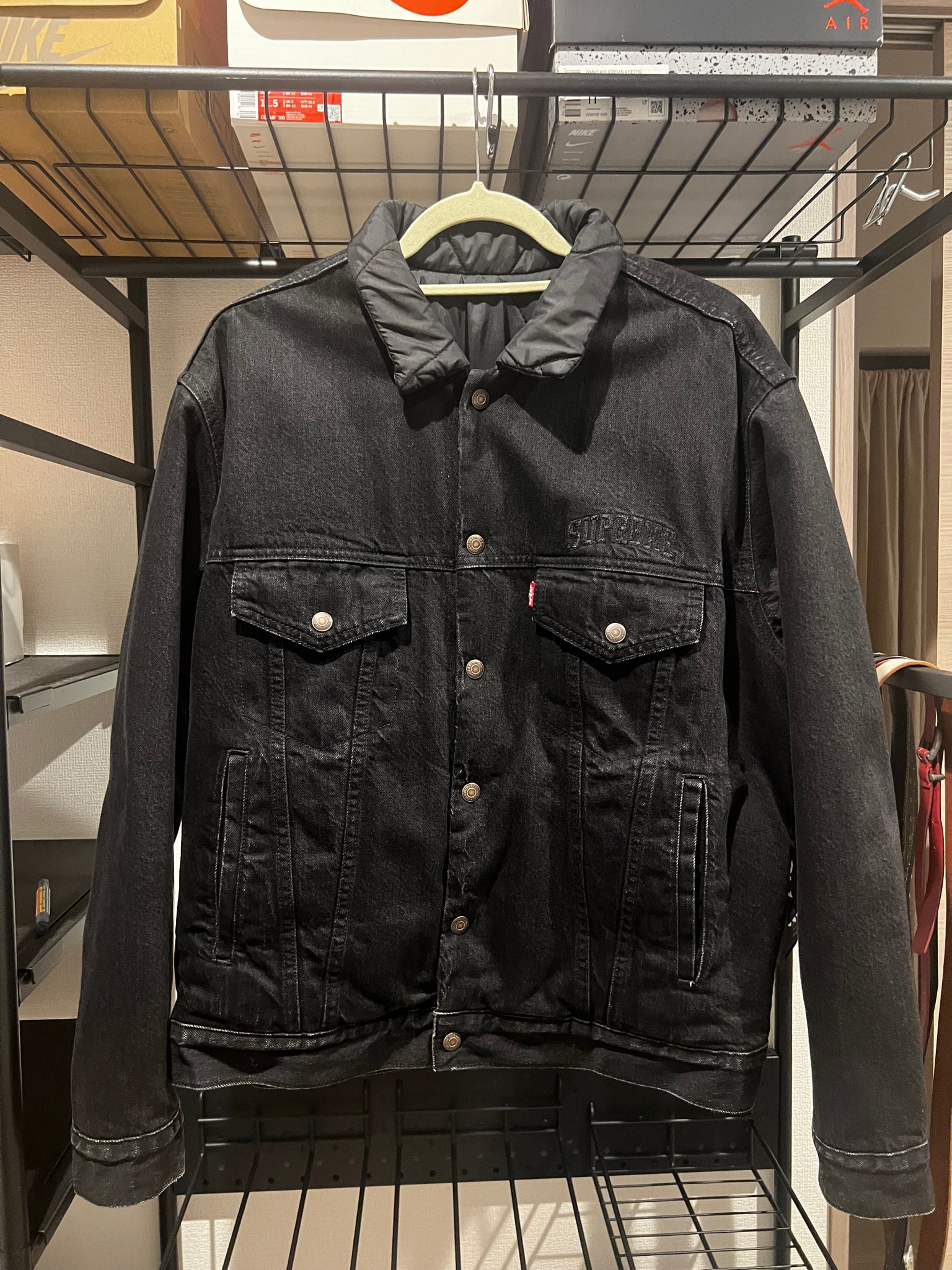 Supreme x Levi's Reversible Trucker Jacket "Black"