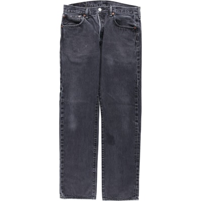 古着 リーバイス Levi's 501 ブラックデニム ストレートデニムパンツ メンズw32相当/eaa622455