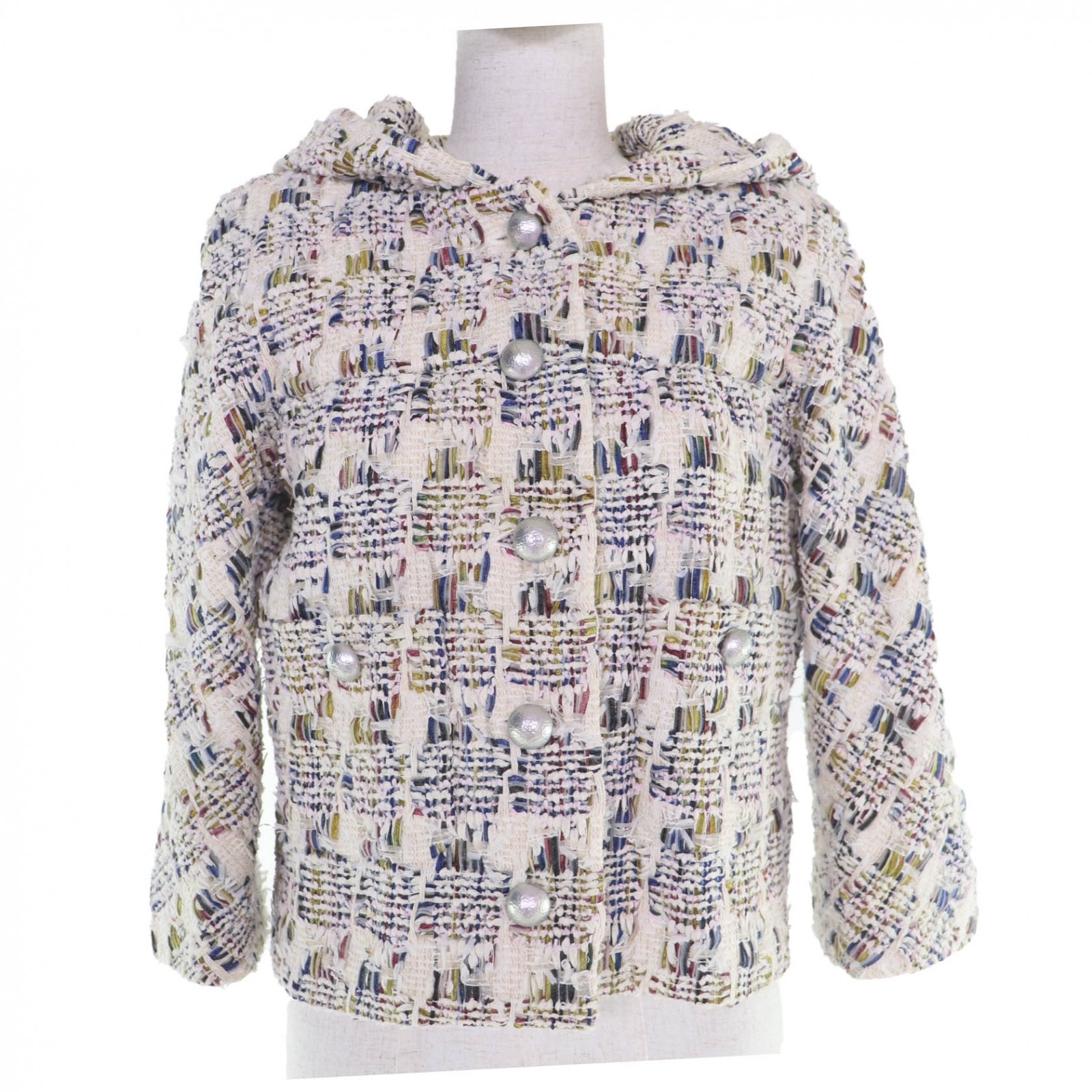 極美品 シャネル ジャケット マルチカラー 38 P58379V44257