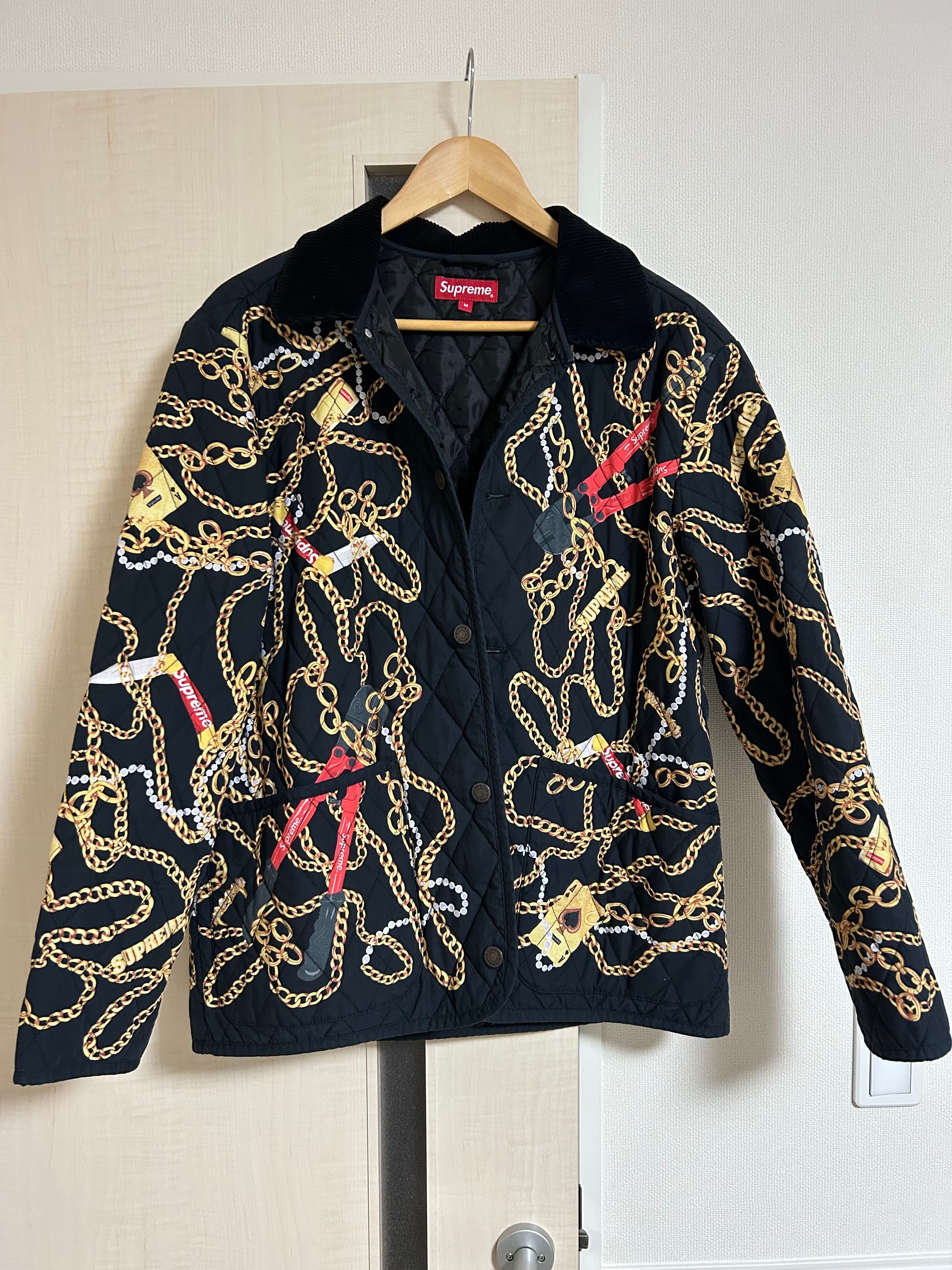 Supreme Chains Quilted Jacket "Black"