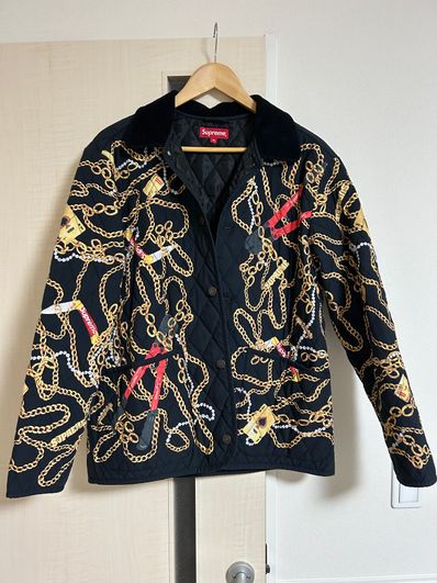 Supreme Chains Quilted Jacket "Black"