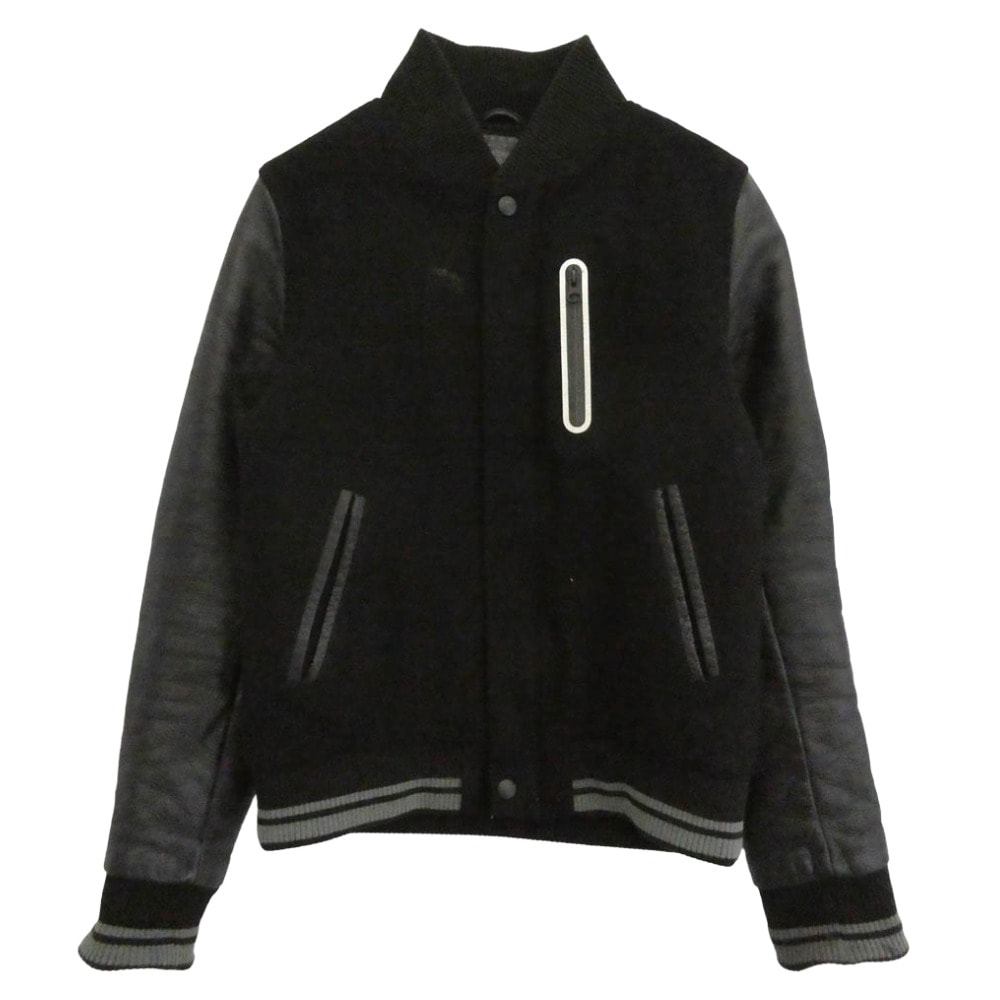 NIKE ナイキ スタジャン 12AW 577357-010 × MEDICOM TOY BEARBRICK DESTROYER JACKET メディコムトイ ベアブリック デストロイ ジャケット スタジャン ブラック系 M【中古】