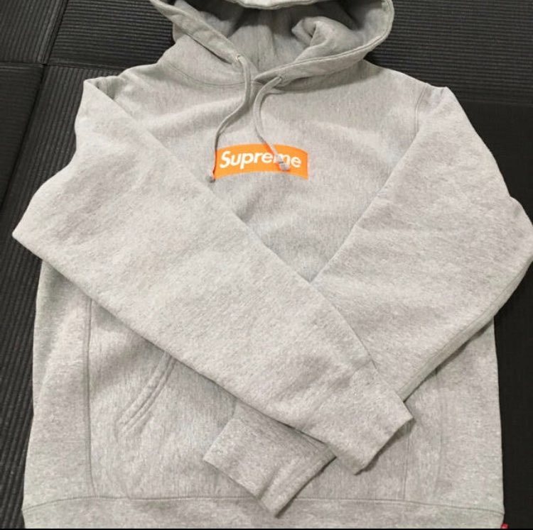Supreme Box Logo Hooded Sweatshirt "Hether Grey" (17FW)