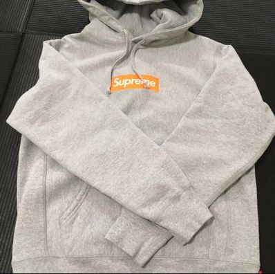 Supreme Box Logo Hooded Sweatshirt "Hether Grey" (17FW)