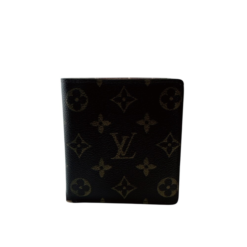 ルイヴィトン LOUIS VUITTON 二つ折り財布 モノグラム ポルトビエ・10 カルトクレディ M60883 ブラウン