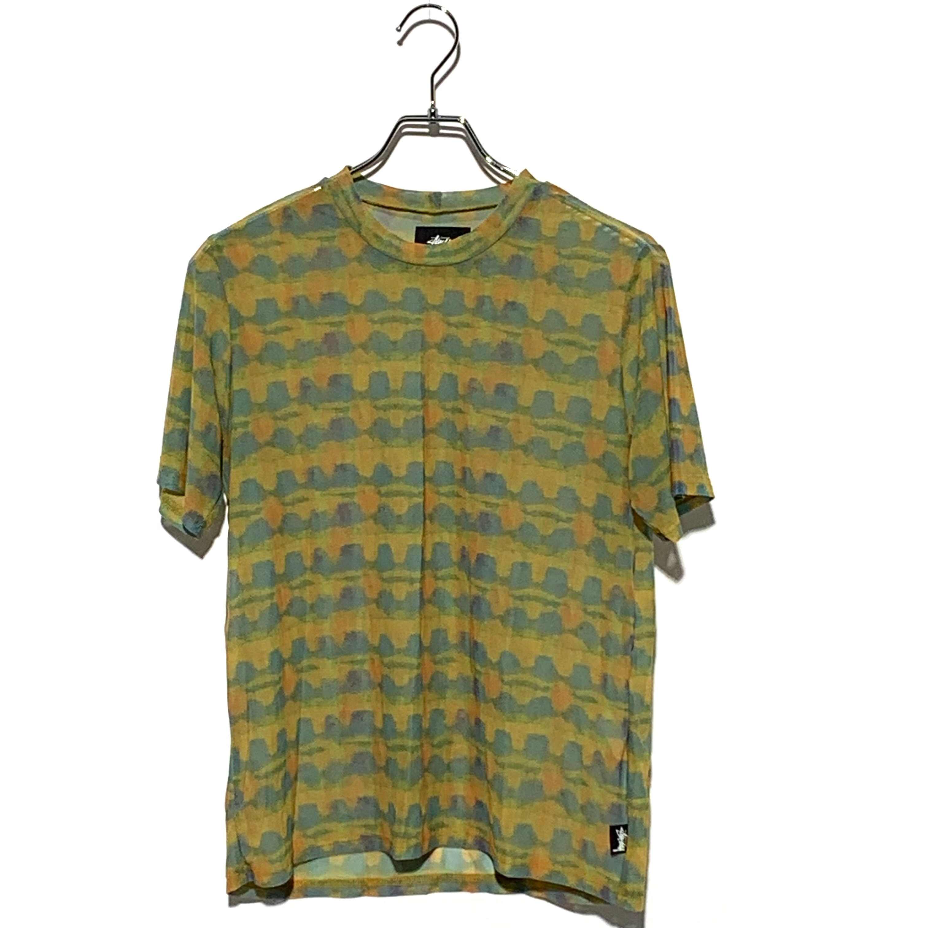 STUSSY Printed Plaid Mesh Tee Multi
