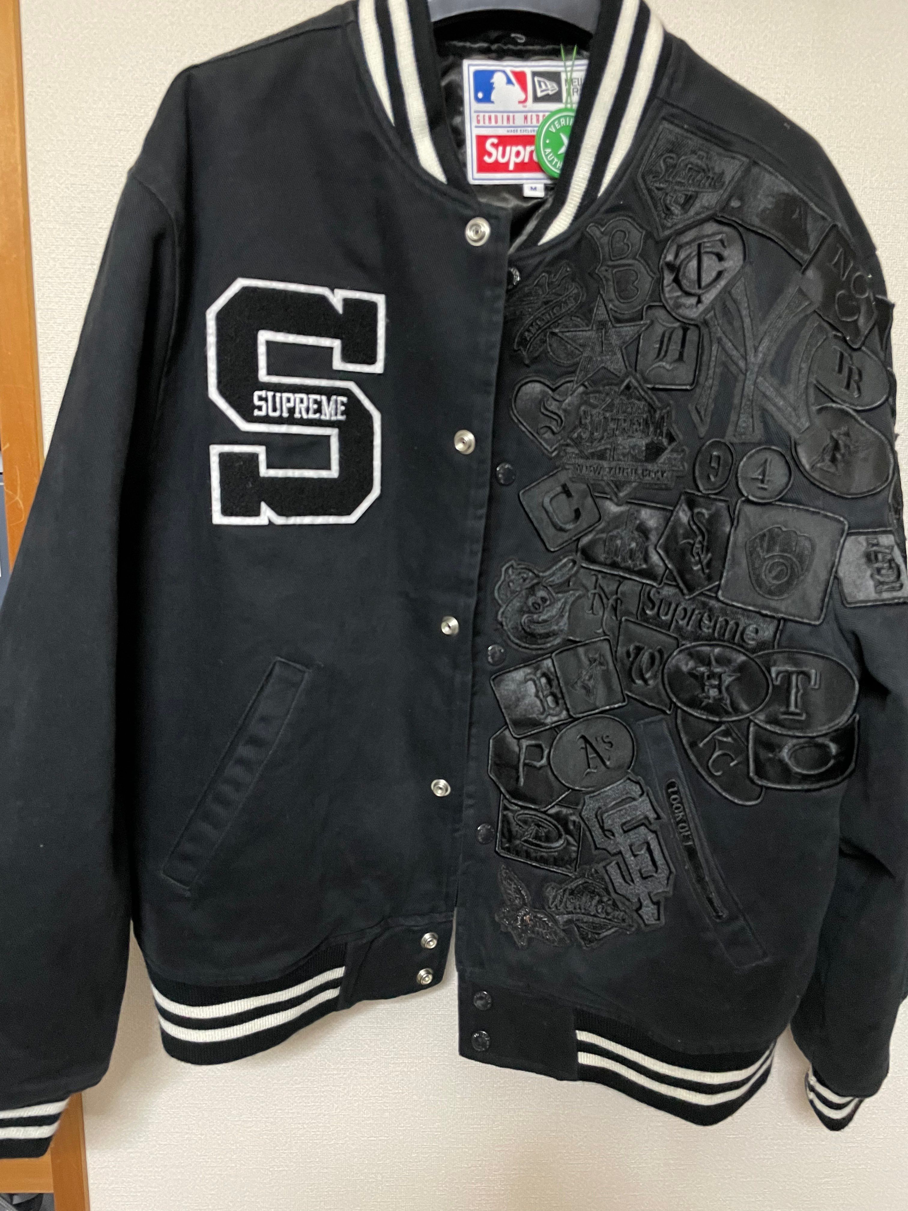 Supreme / New Era®/ MLB Varsity Jacket "Black"