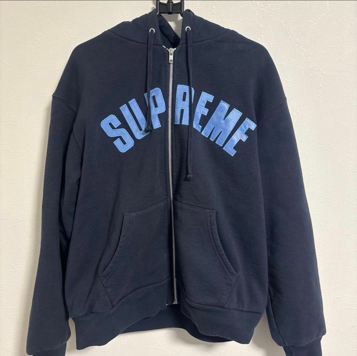 Supreme Arc Thermal Lined Zip Up Hooded Sweatshirt (25AW) "Navy"