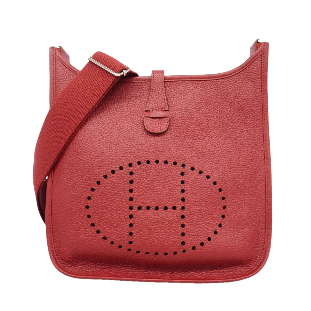 【6gd5222】エルメス ショルダーバッグ エヴリン3PM トリヨンクレマンス ローズウッド シルバー金具 □R刻印【中古】レディース
