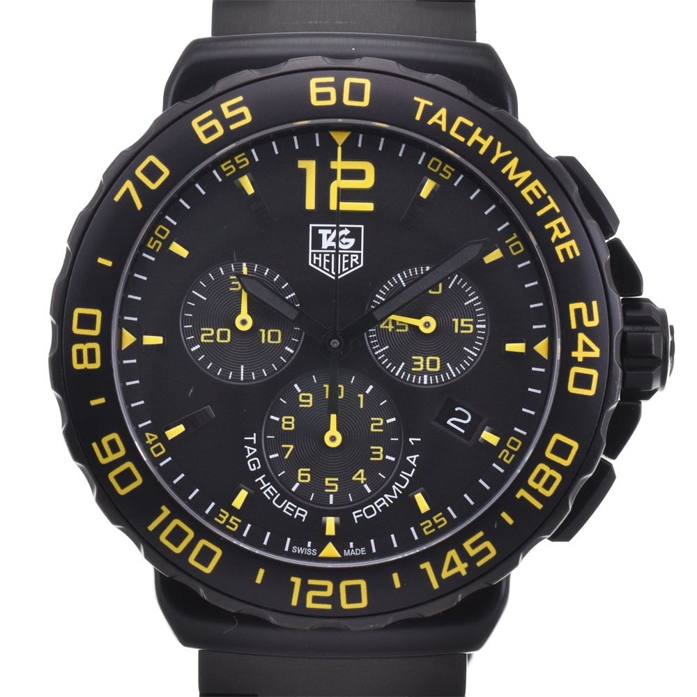 値下 タグホイヤー TAG HEUER CAU111E フォーミュラ1 クロノグラフ デイト クォーツ メンズ 美品 B#144138