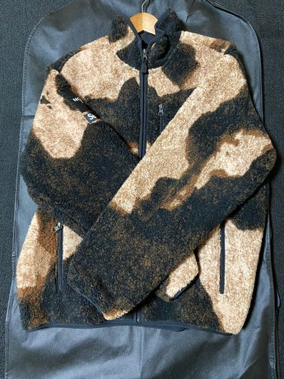 Supreme x The North Face Bleached Denim Print Fleece Jacket "Black"