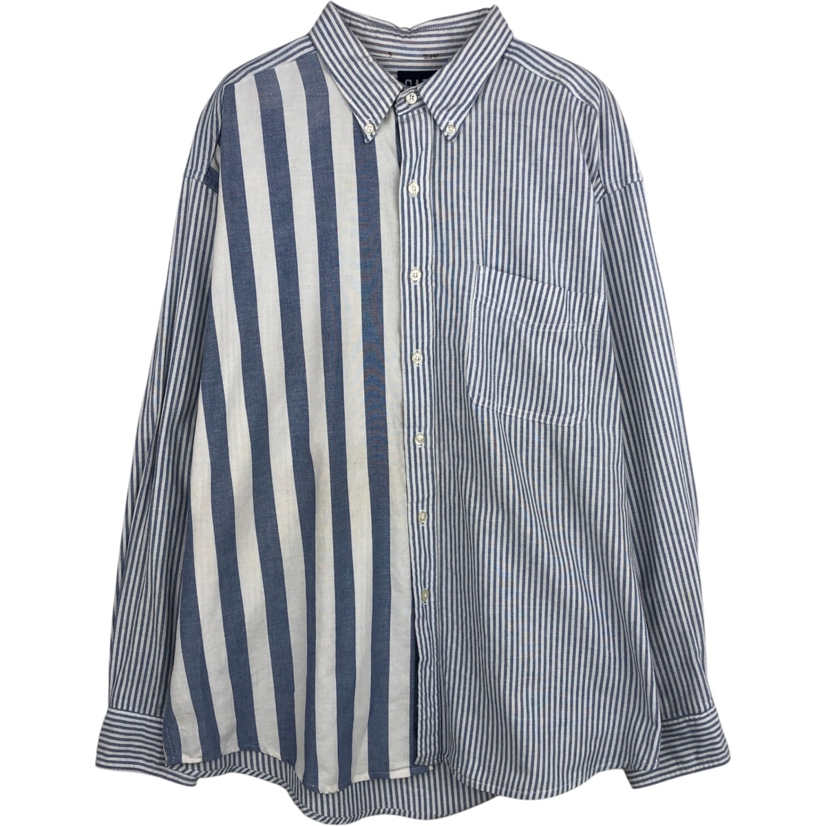 古着 90年代 ギャップ GAP オールドギャップ マルチストライプ 長袖 ボタンダウンストライプシャツ USA製 メンズXL相当 ヴィンテージ/eaa625161