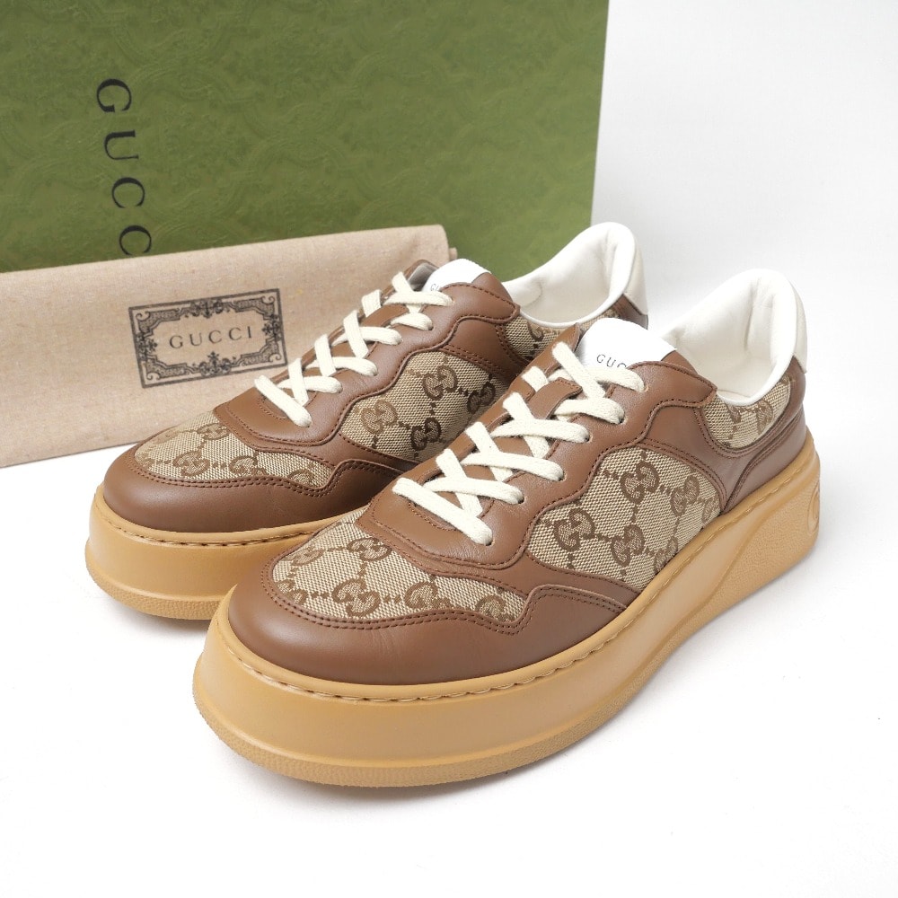 A (未使用に近い)】□美品□GUCCI グッチ GGスニーカー スニーカー 
