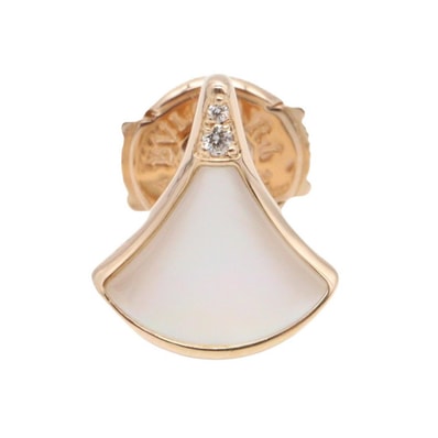ブルガリ BVLGARI ディーヴァドリームシングル ピアス マザーオブパール ピアス ジュエリー K18PG(ピンクゴールド) マザーオブパール レディース ゴールド系 / ホワイト系 361992 【中古】
