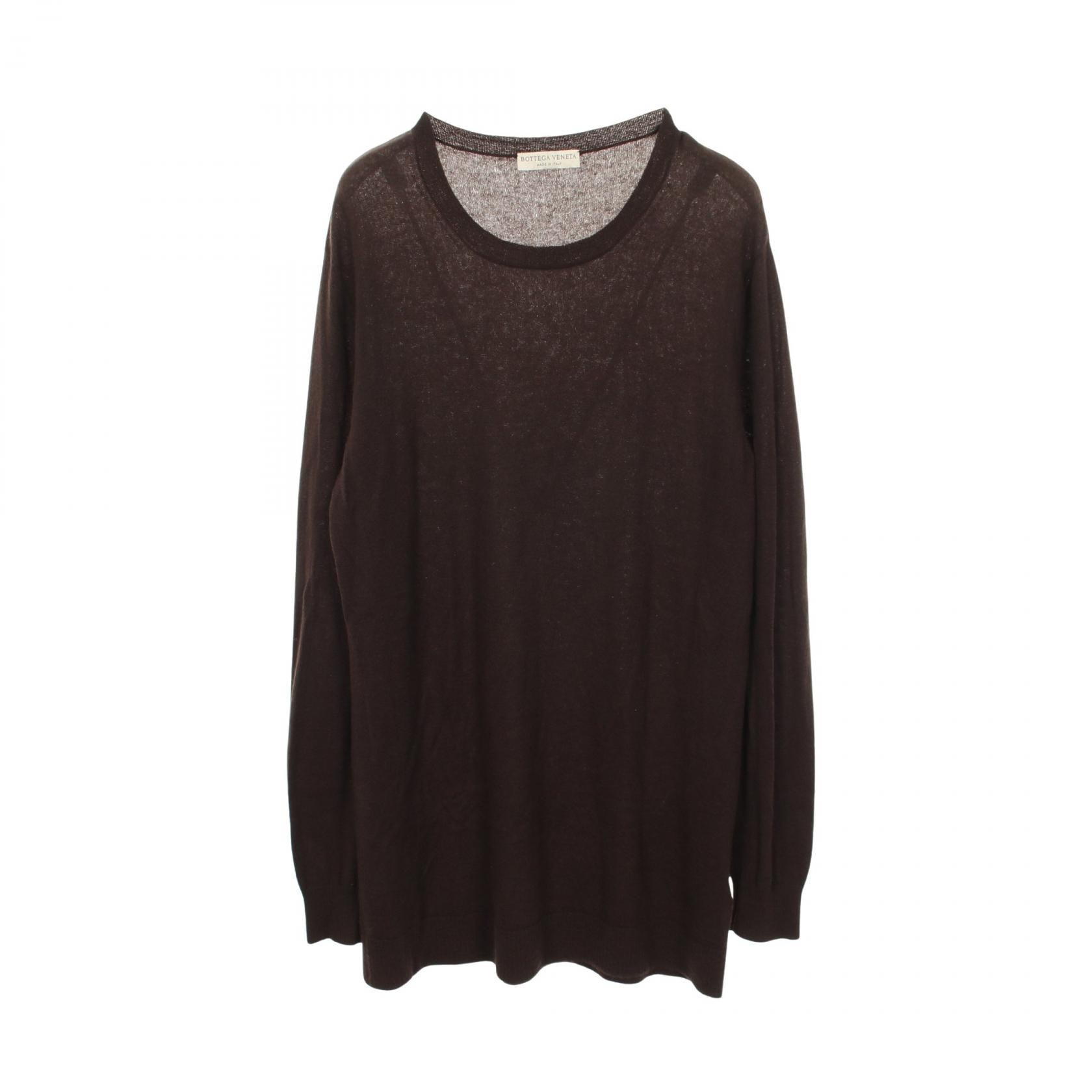 ボッテガヴェネタ BOTTEGA VENETA クルーネックセーター ニット 衣料品 トップス カシミヤ レディース ブラウン系 568898 【中古】