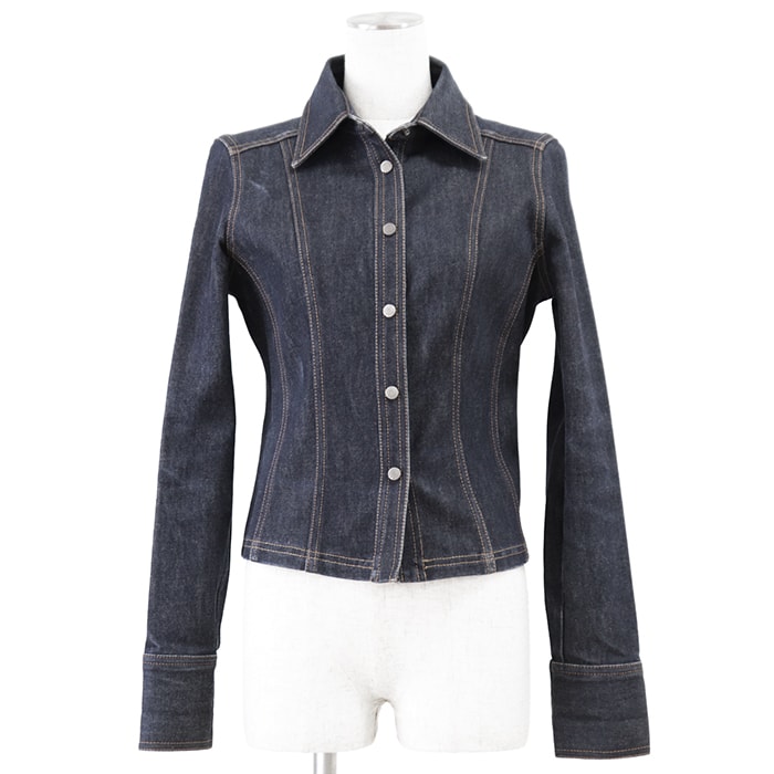 C (やや傷や汚れあり)】【SALE】GUCCI グッチ デニムジャケット G