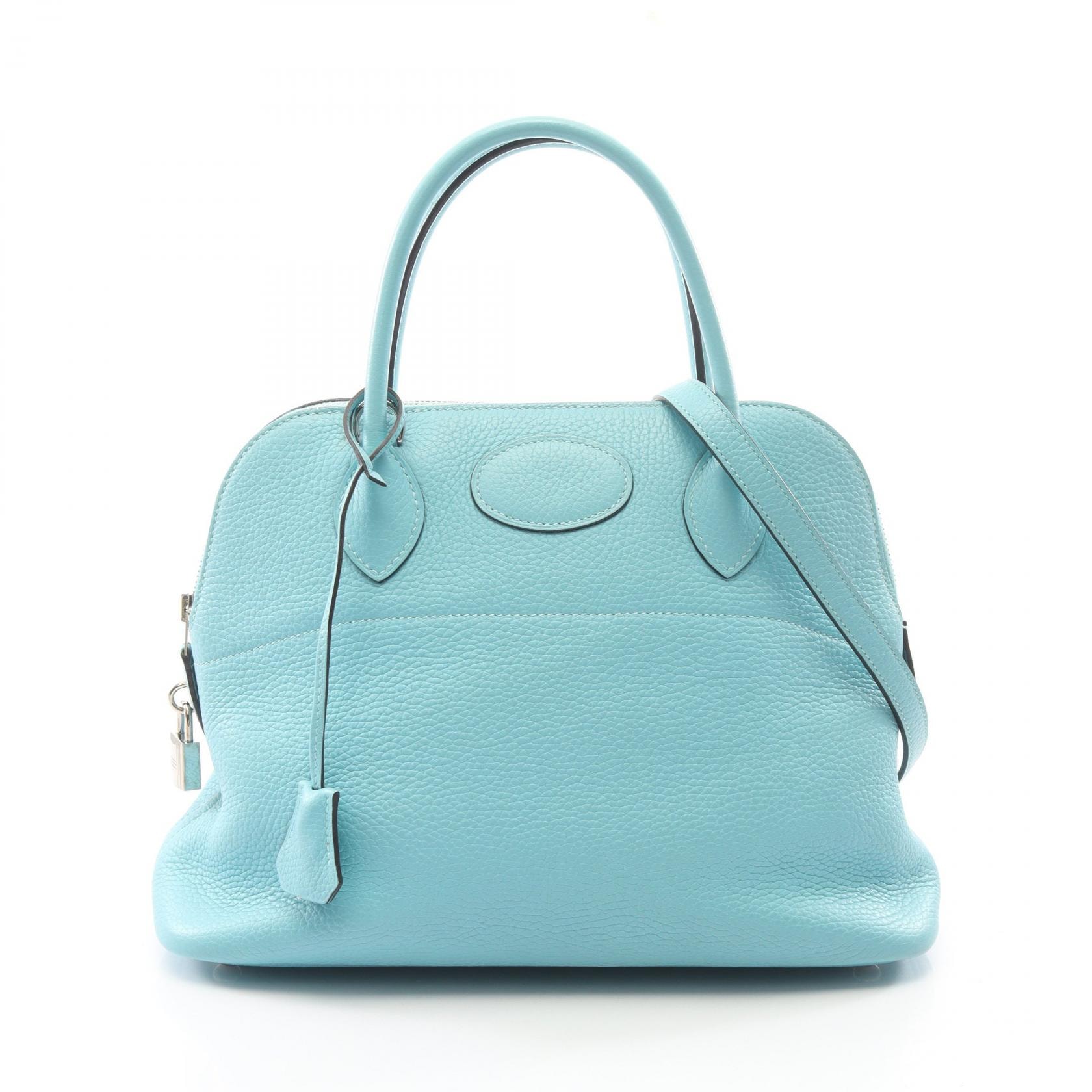 エルメス HERMES ボリード31 ブルーアトール 2WAY ハンドバッグ バッグ トリヨンクレマンス トリヨンクレマンス T刻印(2015年製造) レディース ブルー系 【中古】