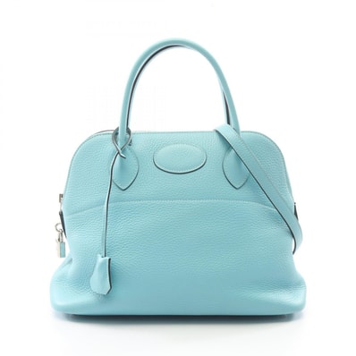エルメス HERMES ボリード31 ブルーアトール 2WAY ハンドバッグ バッグ トリヨンクレマンス トリヨンクレマンス T刻印(2015年製造) レディース ブルー系 【中古】