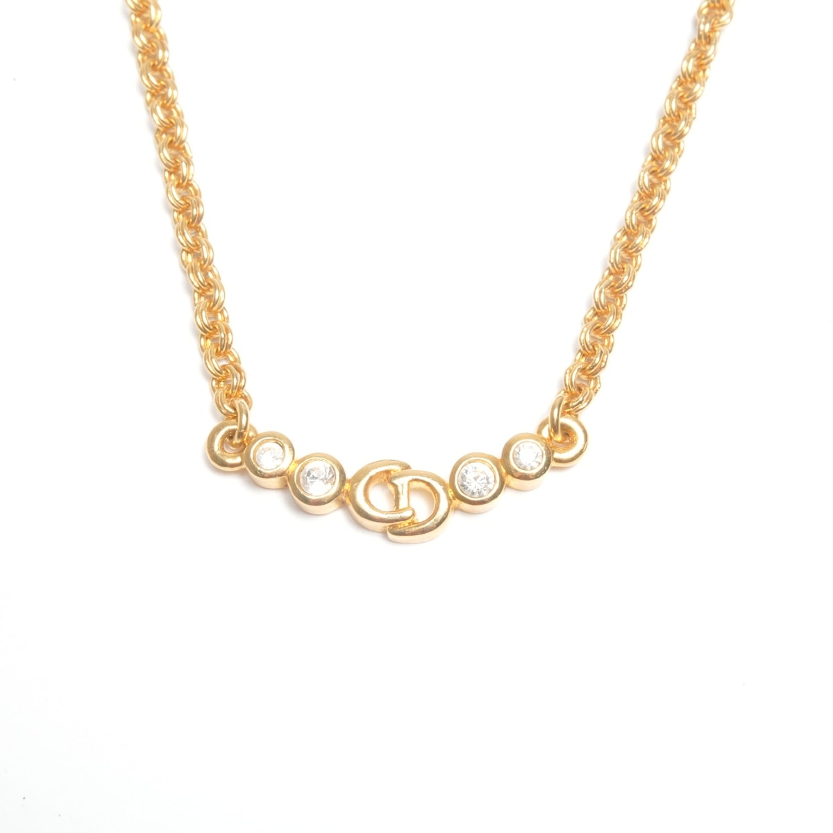 【クリスマス特別価格】 ディオール Dior CDロゴ ネックレス【中古】