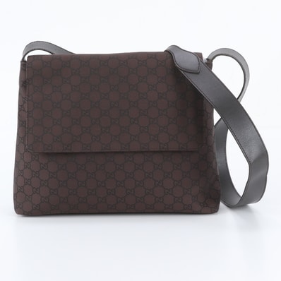■美品 グッチ GG ナイロン 272351 ショルダーバッグ