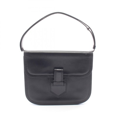 イヴ・サンローラン YVES SAINT LAURENT ハンドバッグ バッグ レザー レディース ブラック系 【中古】