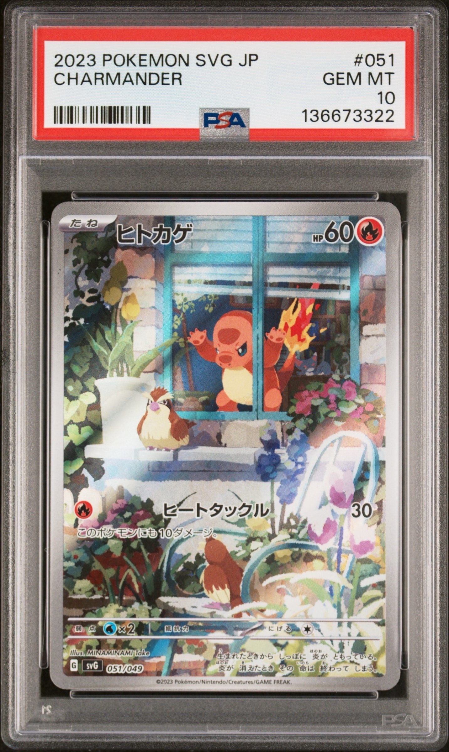 ヒトカゲ :フルイラスト [SVG 051/049](スペシャルデッキセットex「フシギバナ・リザードン・カメックス」)