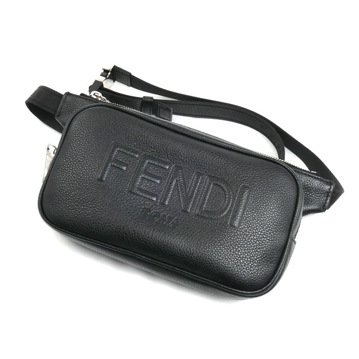 FENDI フェンディ ベルトバッグ ボディバッグ ショルダーバッグ ブラック 7VA605 AMAC F0GXN メンズ【中古】