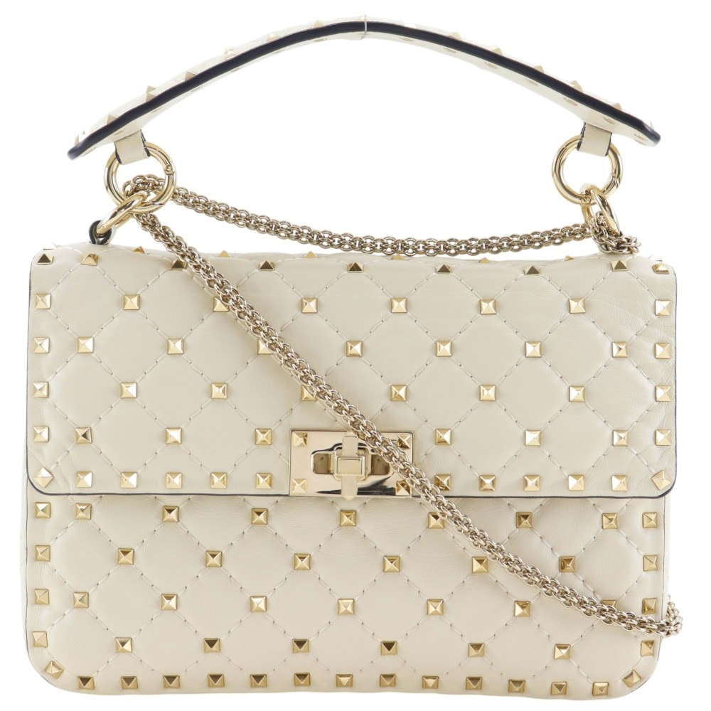 ヴァレンチノ ガラヴァーニ ロックスタッズ ミディアム チェーンショルダー ZW