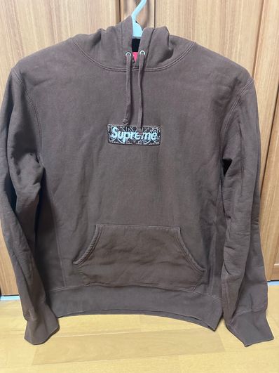 Supreme Bandana Box Logo Hooded Sweatshirt "Brown"