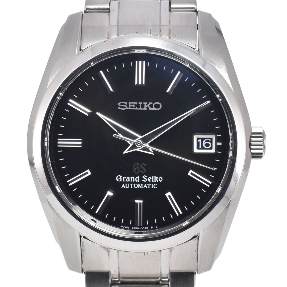 セイコー SEIKO SBGR023 グランドセイコー メカニカル デイト ブラック 自動巻き メンズ 良品 内箱・保証書付き 腕時計 I#150322