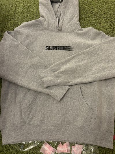 Supreme Motion Logo Hooded Sweatshirt "Heather Grey" (23SS)