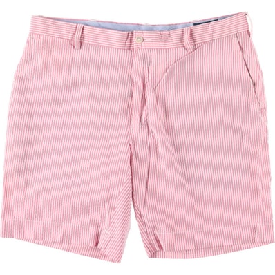 古着 ラルフローレン Ralph Lauren POLO RALPH LAUREN ストライプ柄 リネンショーツ ショートパンツ メンズw34相当/eaa626525