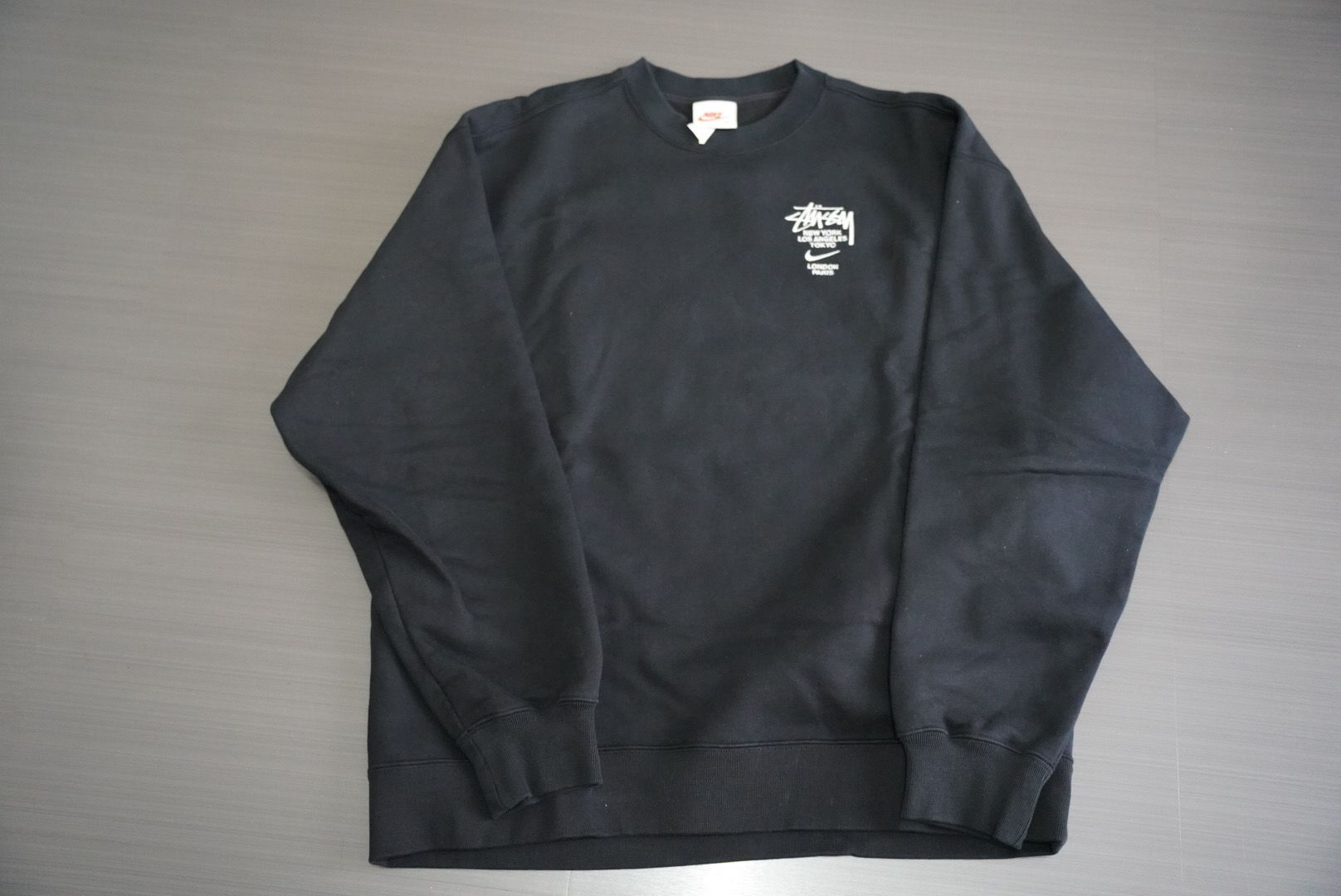 Nike x Stussy International Crewneck Sweatshirt (US Size) "Black" DC4198-010