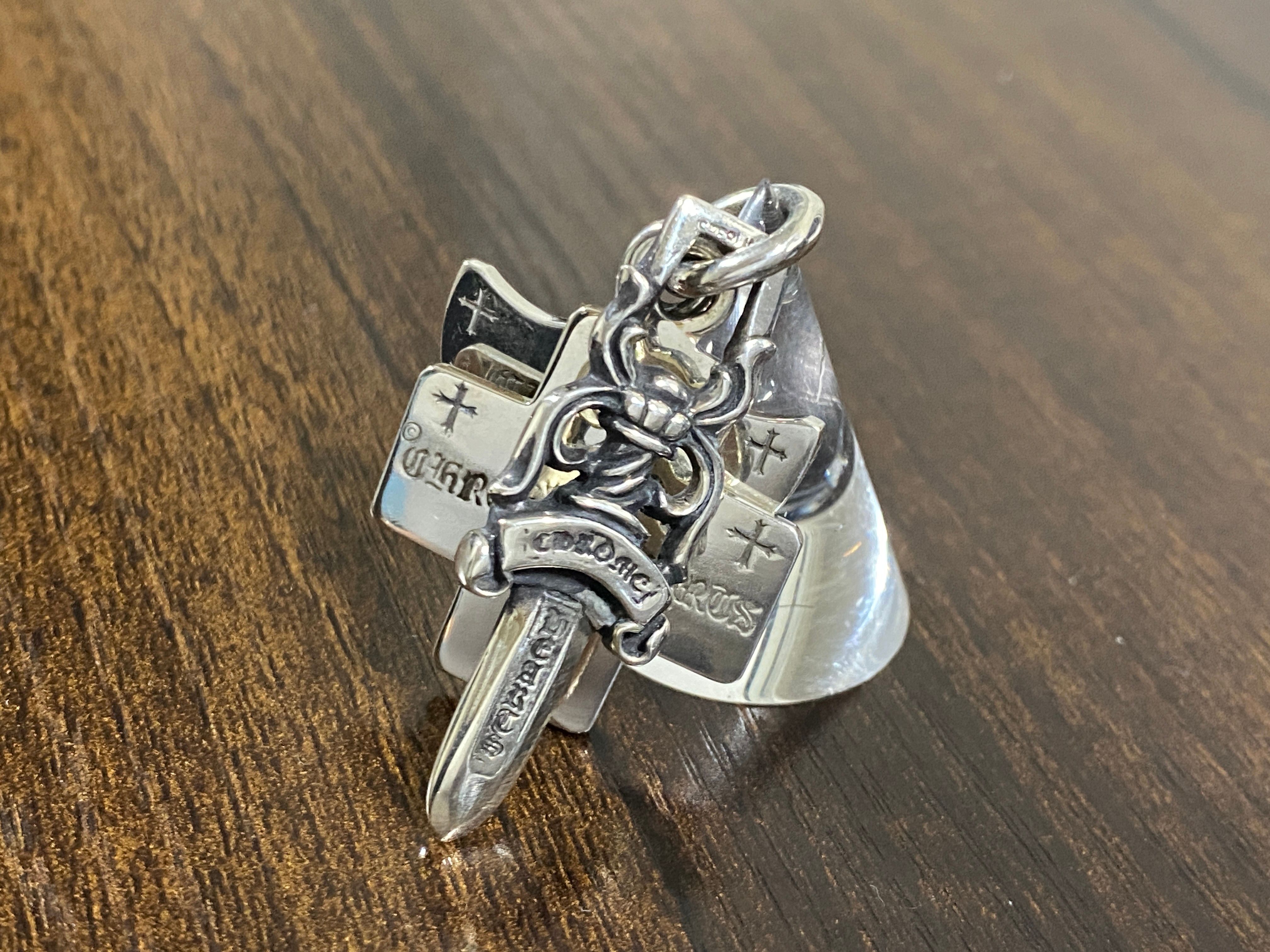 Chrome Hearts 3 Trinket Pendant "Silver"