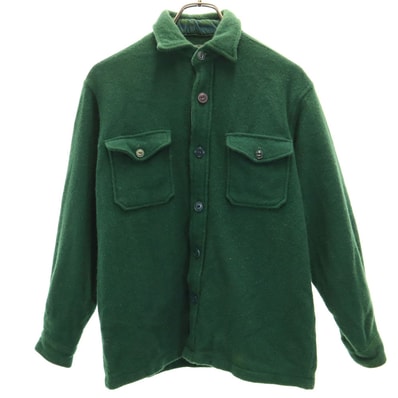 POLO COUNTRY ポロカントリー 80s 90s ウール オールド USA製 長袖 シャツ S グリーン RALPH LAUREN