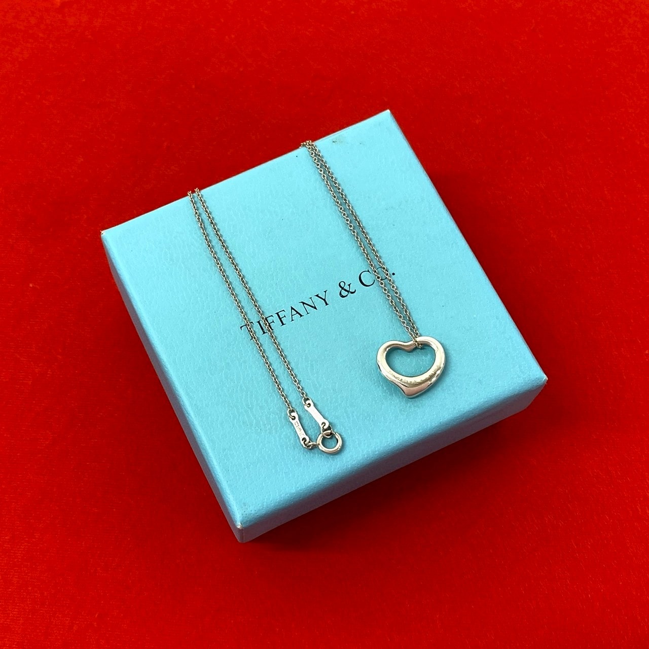 TIFFANY&Co. ティファニー オープンハート ネックレス シルバー925 ネックレス シルバー
 16834