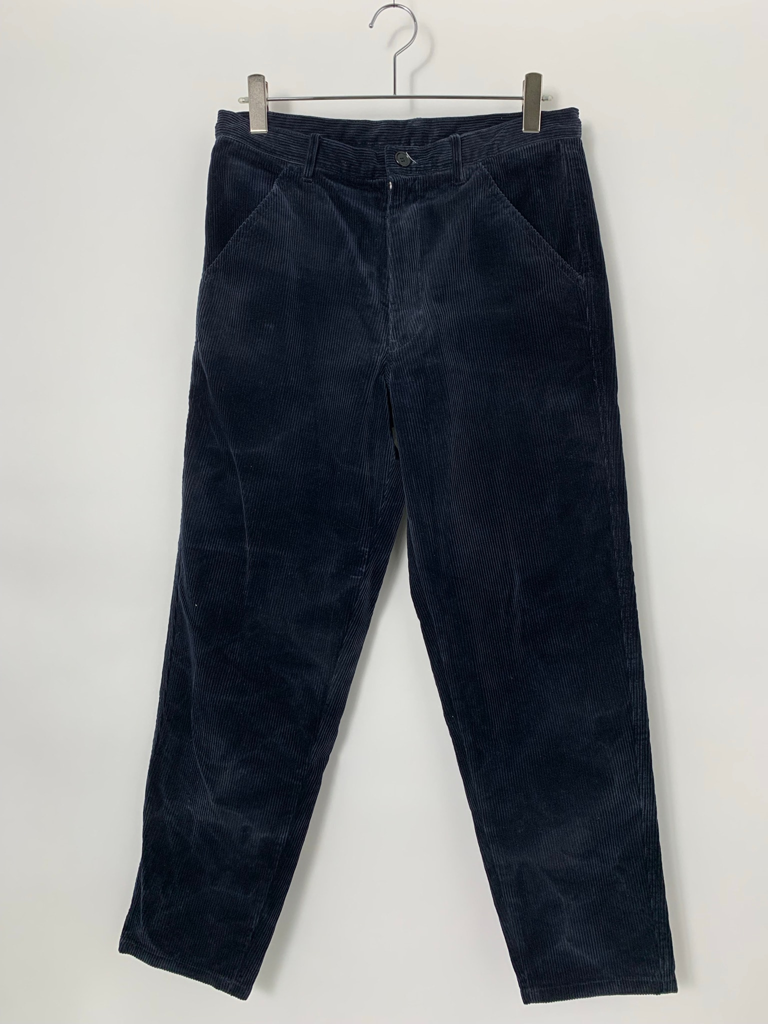 COMME des GARCONS SHIRT Corduroy Plain Garment Treated "Black"