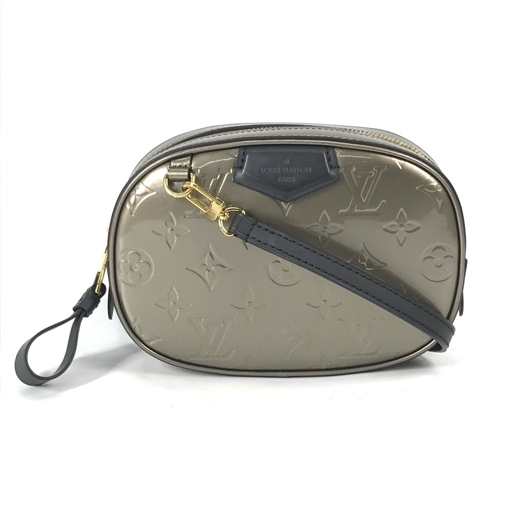 ルイヴィトン LOUIS VUITTON ベルトバッグ ボディバッグ M90510 モノグラムヴェルニ カバン 斜め掛け 2WAY ショルダーバッグ モノグラムヴェルニ シャンパンメタリックグレー グレー