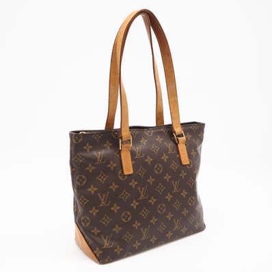LOUIS VUITTON ルイ・ヴィトン モノグラム キャンバス カバピアノ M51148 ハンドバッグ ブラウン コーティングキャンバス レザー レディース