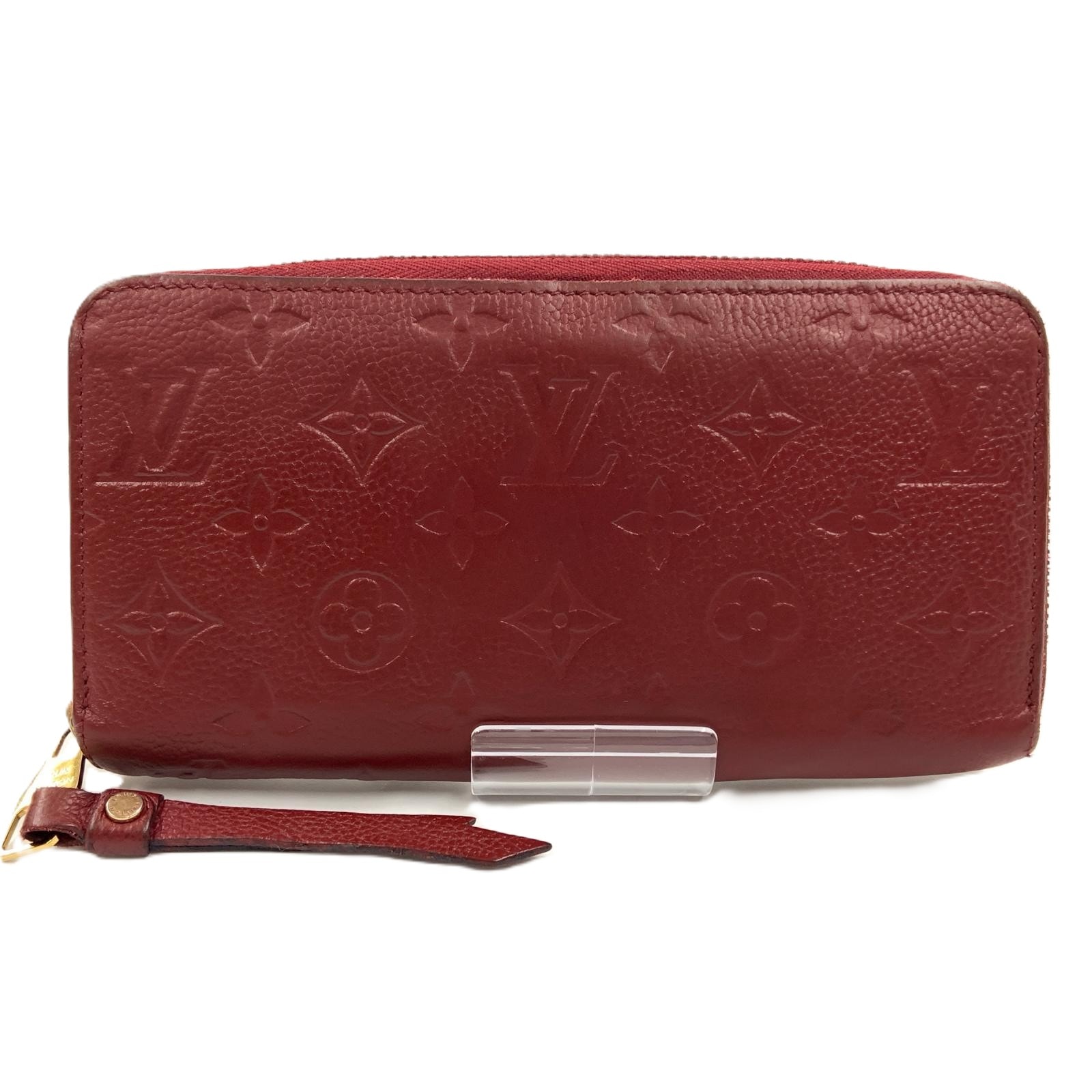 LOUIS VUITTON ルイヴィトン モノグラム アンプラント ジッピー ウォレット ラウンドファスナー長財布 M60549 レッド