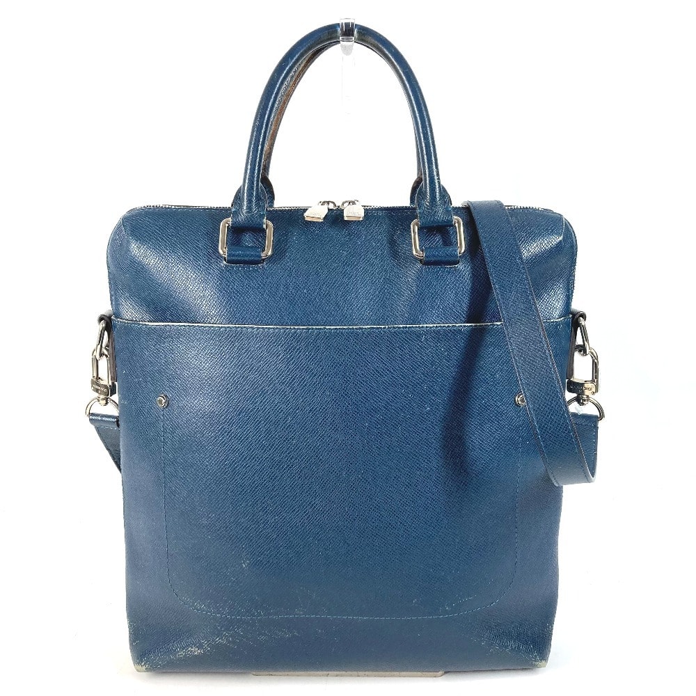 ルイヴィトン LOUIS VUITTON グリゴリ M30213 タイガ 縦型 カバン トートバッグ 2WAYバッグ ショルダーバッグ ビジネスバッグ ショルダーバッグ タイガレザー オセアン ブルー