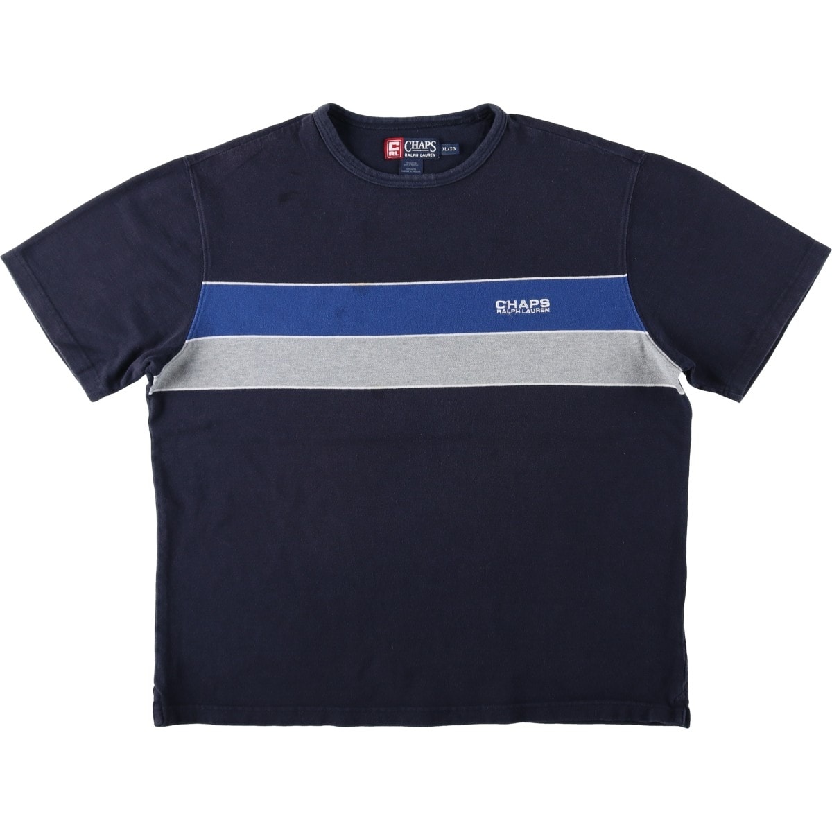 古着 ラルフローレン Ralph Lauren CHAPS チャップス 半袖 ロゴTシャツ メンズXL相当/eaa661072