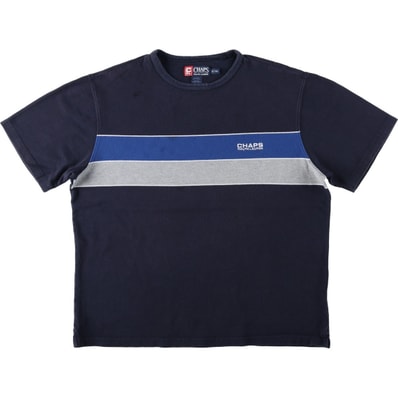 古着 ラルフローレン Ralph Lauren CHAPS チャップス 半袖 ロゴTシャツ メンズXL相当/eaa661072