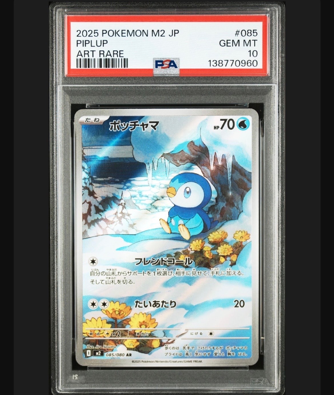 PSA10 ポッチャマ AR 085⁄080 GEM MT 10 ポケモンカード｜Yahoo!フリマ