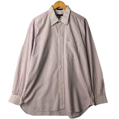 古着 バーバリー Burberry's LONDON 長袖 コットンストライプシャツ USA製 メンズL相当/eaa592551