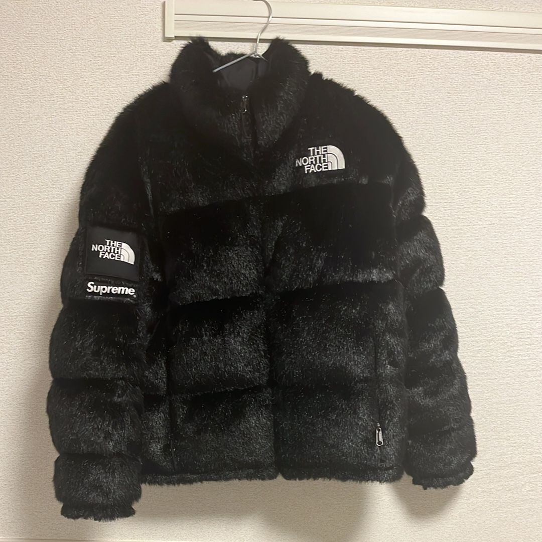Supreme x The North Face Faux Fur Nuptse Jacket "Black"