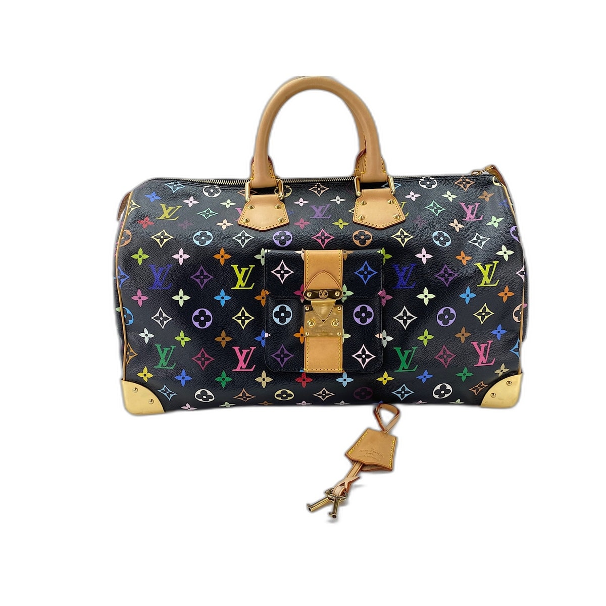 C (やや傷や汚れあり)】ヴィトン LV モノグラム・マルチカラー ×村上隆