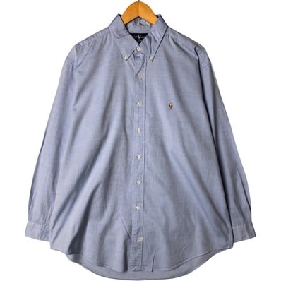 古着 ラルフローレン Ralph Lauren YARMOUTH 長袖 ボタンダウンシャツ メンズL相当/eaa578034