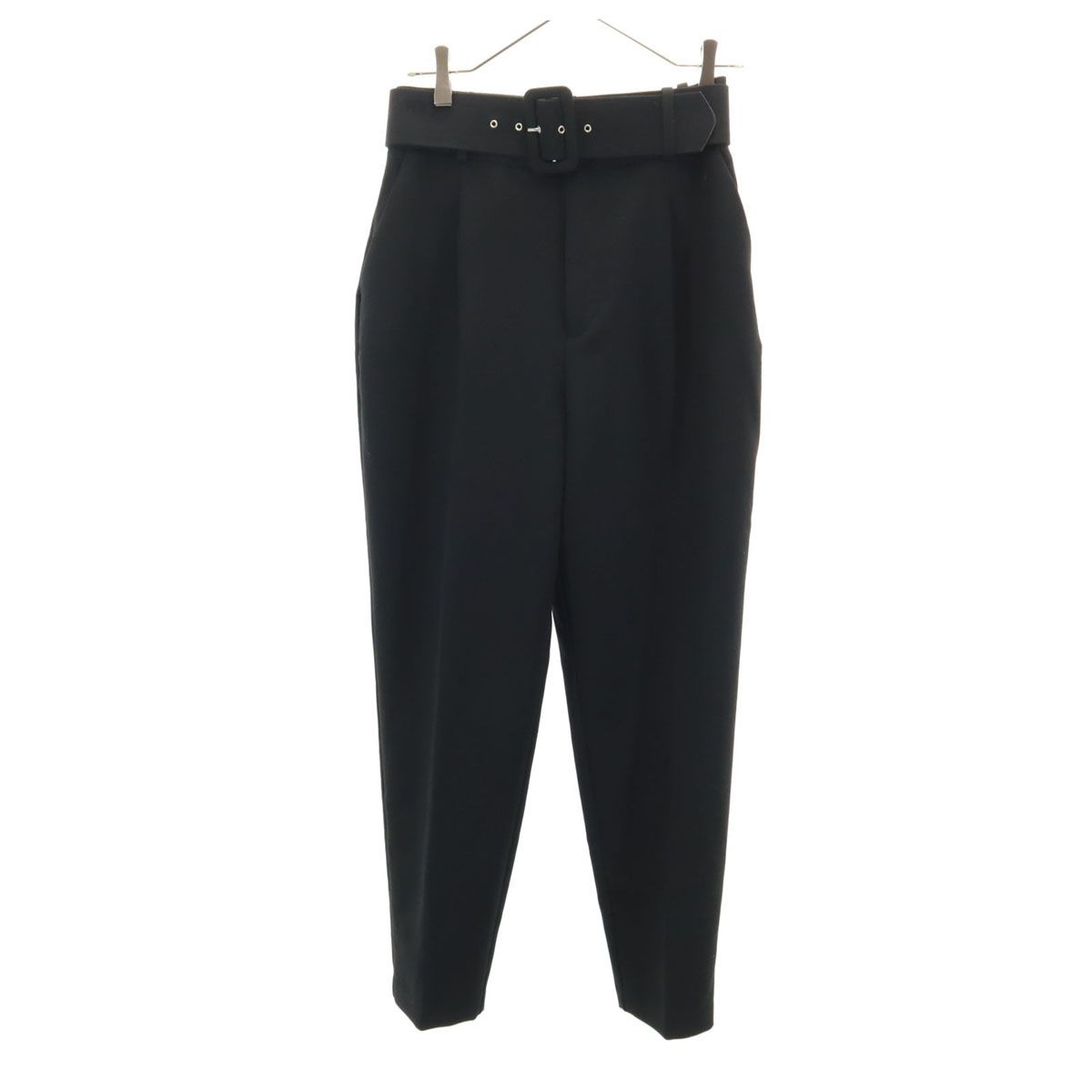 ZARA ザラ テーパードパンツ S ブラック