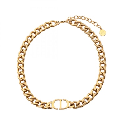 ディオール Dior 30 MONTAIGNE モンテーニュ ショート ネックレス ジュエリー GP(ゴールドメッキ) レディース ゴールド系 【中古】
